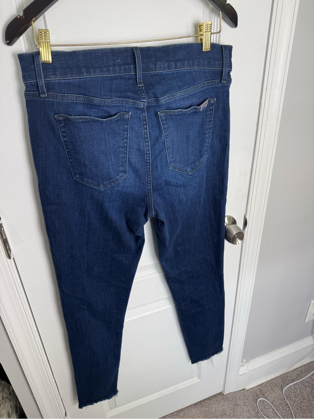 Joe's Jeans Dark Indigo High-Rise Skinny Jeans - Picture 4 of 5
